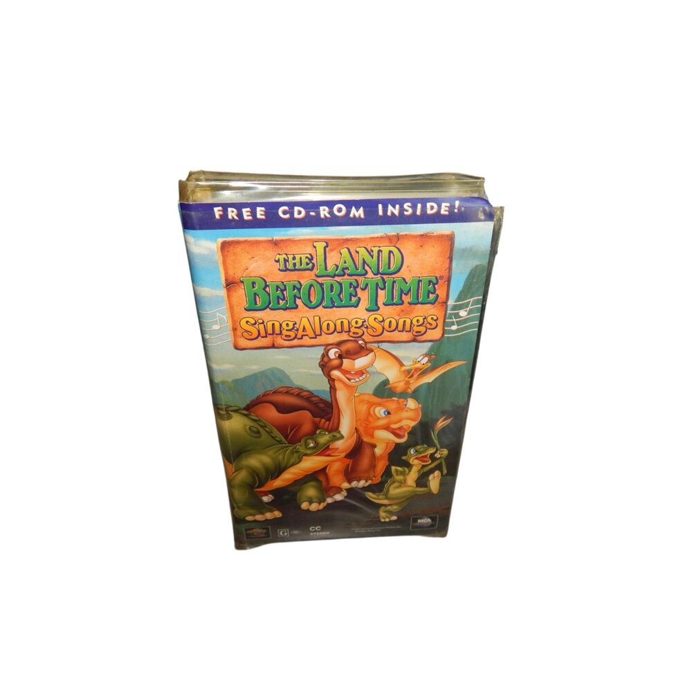 THE LAND BEFORE TIME Sing Along Songs vintage VHS in original clamshell case